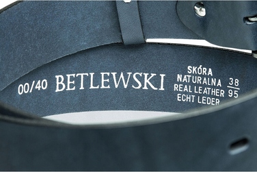 Чоловічий ремінь Betlewski, синій