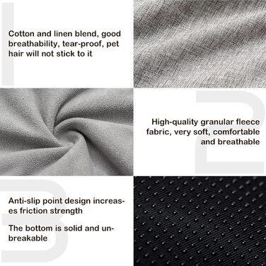 Ортопедичний лежак для собак та котів, сірий, 75x62x25 см. Лежак для собак середніх та маленьких порід, миючий, знімний, м'який, стійкий до укусів