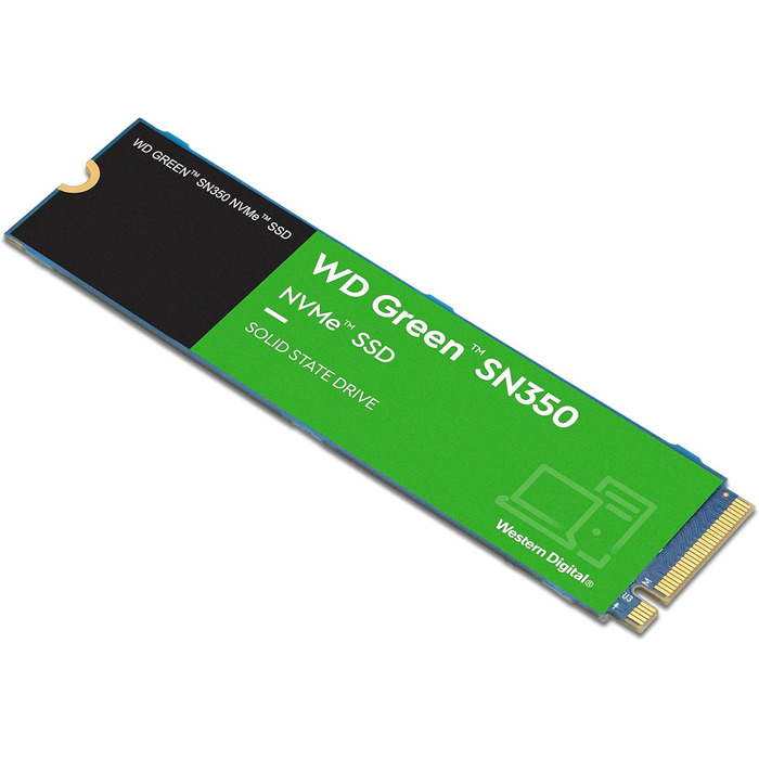 SSD WD Green SN350 500GB NVMe PCIe Gen3 M.2 2280 - Швидкий накопичувач