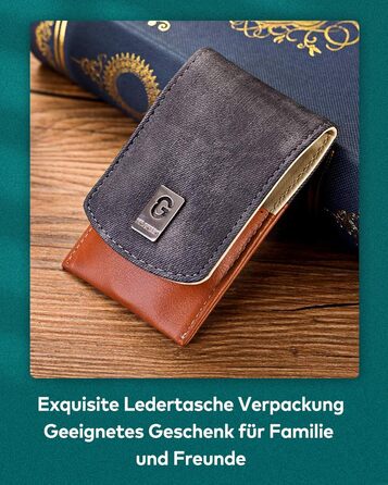 Набір для манікюру Mr. Green: 3 шт. кусачки для нігтів, пінцет, Solingen Edelstahl, шкіряний футляр