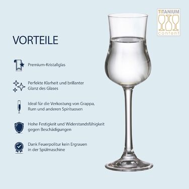 Набір келихів для пива Crystal Bohemia Biergläser 6 шт, 380 мл, кришталь, міцні, стійкі до подряпин, для пива та граппи