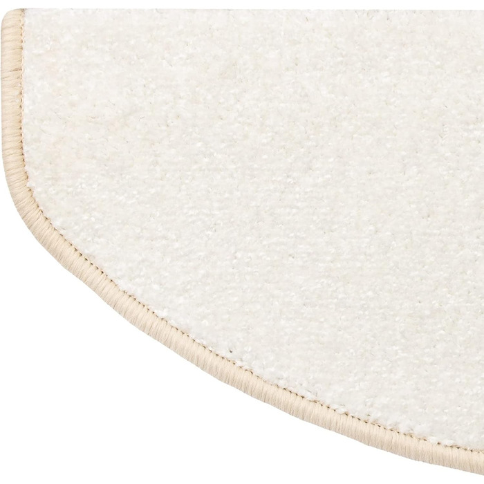 Килимок на сходи Casa Pura, 15 шт., самоклеючий, антиковзкий, з м'яким ворсом | Килимок на сходи, півкруглої форми, 65 x 23,5 x 1,3 см (Sundae)