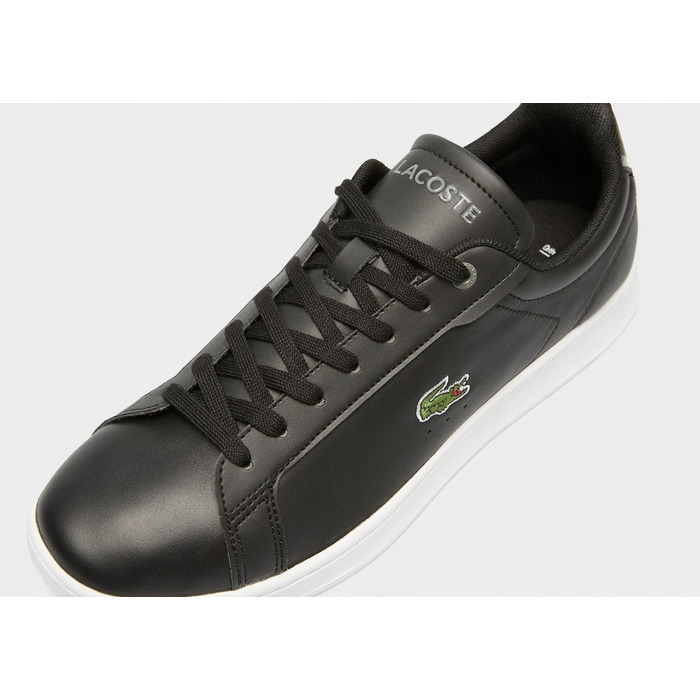 Чоловічі шкіряні кросівки Lacoste Carnaby Pro BL23 (745SMA0110312), чорні, розмір 43