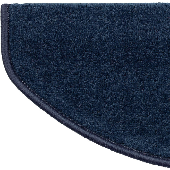 Casa Pura 15-Piece Non-Slip Treppenteppich Set - Velour Stair Treads for Indoor Stairs - Blue