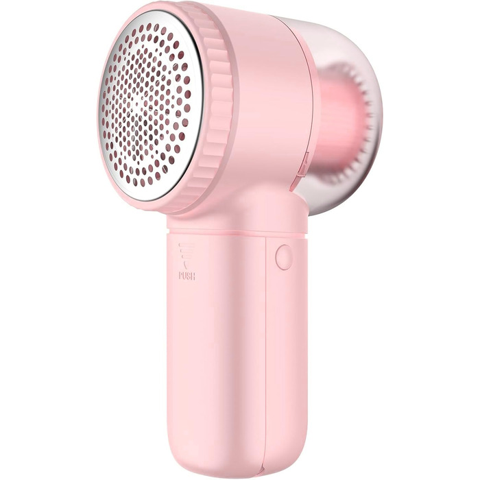 Електричний видалення пілінгу для одягу - портативний збриювач для одягу з 3 швидкостями, 6 лез, LED дисплеєм, рожевий