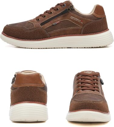 ARRIGO BELLO Чоловічі кросівки для активного відпочинку: легкі, зручні, для туризму та бігу. Розміри 41-46, колір: коричневий