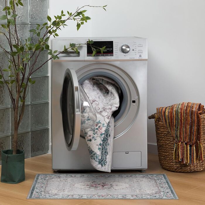 Килим TALETA для вітальні, спальні, офісу: вінтажний, квітковий, сірий, 160 x 230 см