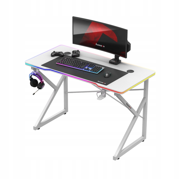 Ігровий стіл Huzaro Hero 1.7 RGB White