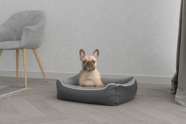 Лежанка для собак та котів Sogni E Capricci NUVOLA, сіра, 62x50x17 см