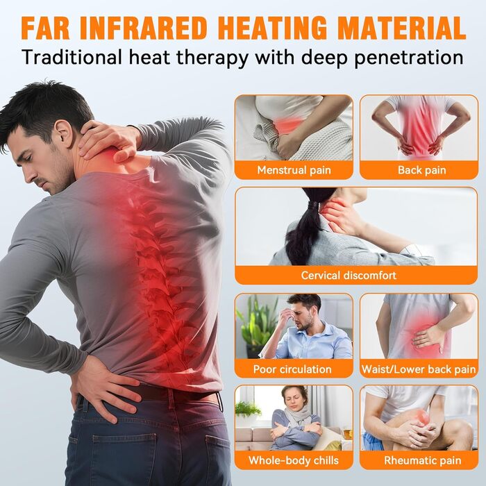 Обогреваемая жилетка з Powerbank (16000mAh), 3 режими нагріву, для чоловіків та жінок, Outdoor, скії, кемпінг