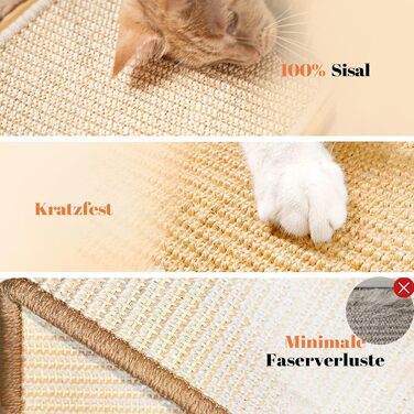 Кігтеточка CheerPals 2-в-1 для котів з натурального сизалю та м'яти, 43x33x3 см