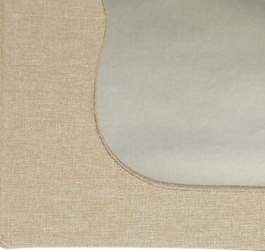 Кігтечка для котів Relaxdays, будиночок для котів, 2 поверхи, складана, 44x40x40 см, коричневий/білий