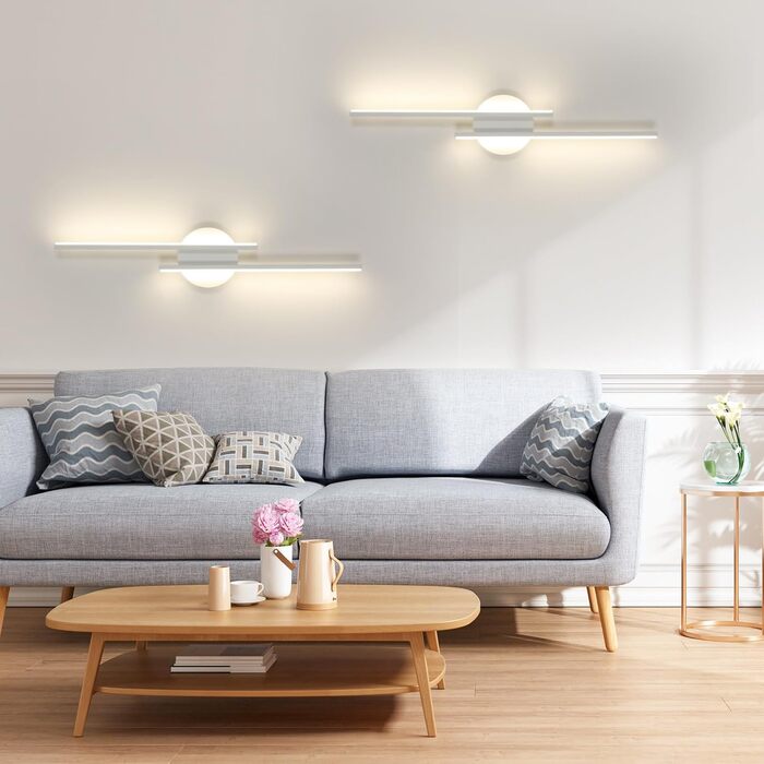 LED стінна лампа Mckalen 24W, 60см, тепле біле світло (2700K-4500K) для спальні, коридору, вітальні, сходи