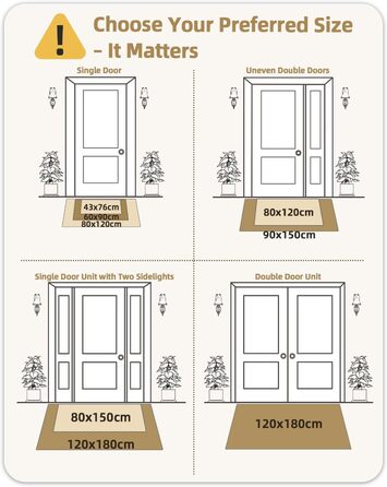Килимок для дому та вулиці COLOR&GEOMETRY 76x43 см, грязестійкий, антиковзаючий, легко миється, для входу, сірий (80x120 см, синій)