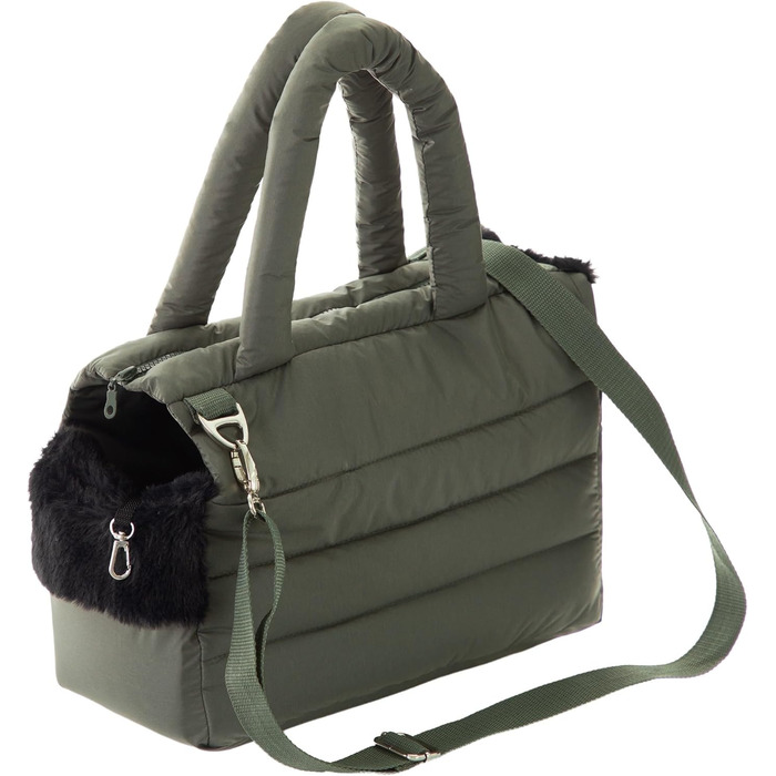 Транспортна сумка для собак та котів (M) - 40 x 20 x 30 см, оливковий колір