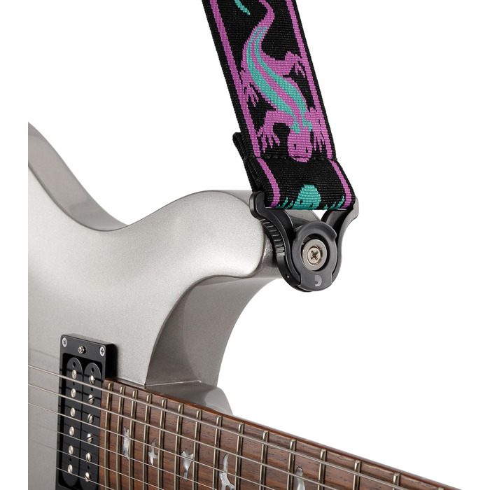 струни для гітари D'Addario Auto Lock Vintage Planet Waves, зелено-блакитні (зелено-фіолетові), 6.35 мм