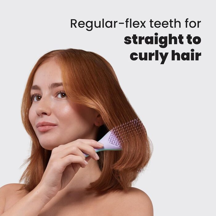 Тангл Тізер Mini-щітка для волосся: розплутування без пошкоджень, для дітей та подорожей, Wisteria Leaf, 1 шт.