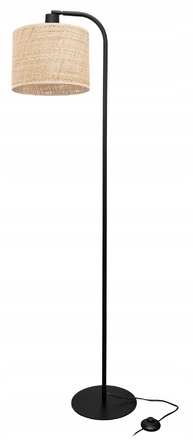 Підлогова лампа Glimex Modern E27 60 Вт, бежевий, коричневий, чорний