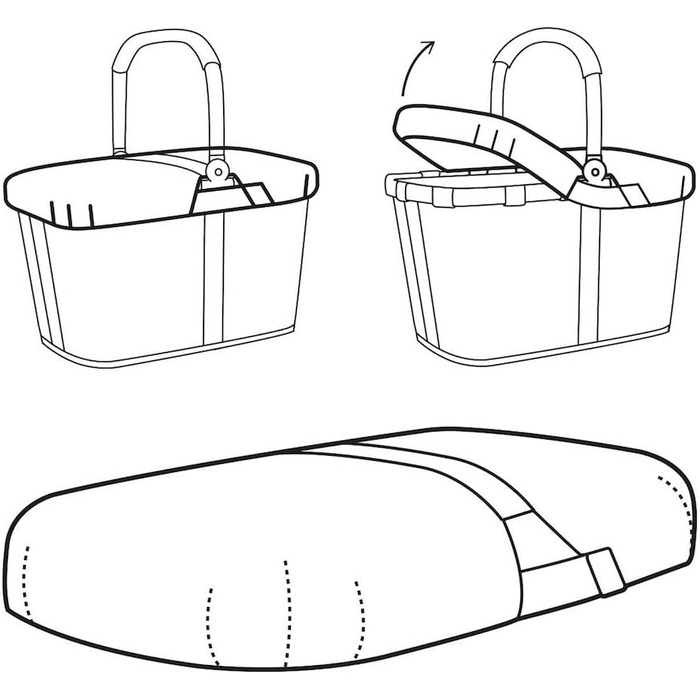 Чохол для кошика reisenthel Carrybag, чорний, BP7003