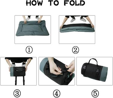 Килимок для собак Bangminda: миючий, для подорожей, кемпінгу, на вулицю, водонепроникний, 90x60 см, сірий