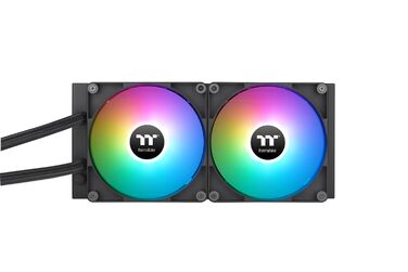 Система водяного охолодження Thermaltake TH360 V2 Sync AIO з LCD 2.1' (480x480), 3x 120mm ARGB вентилятори, сумісна з Intel LGA1851/1700 та AMD AM5/AM4, чорний корпус (280mm)