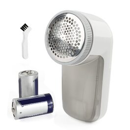 TOUCHBeauty Фільтр для ворсу, видалення клубочків, тканинний бритва - видаляє ворс, клубки та ворсинки, працює від батарейки, сірий