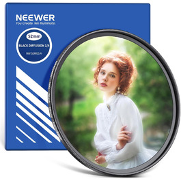 Фільтр NEEWER 52mm Black Diffusion 1/4 - ефект Nebel/Dreamy/Cinematic для відео та портретної зйомки