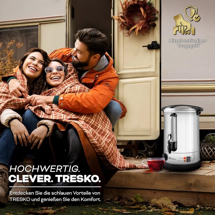 Glow Wine Cooker 6.8L / 1500W Canning Machine made of Stainless Steel, Glow Wine Kettle, Glow Wine Machine, Hot Beverage Machine, Hot Water Dispenser