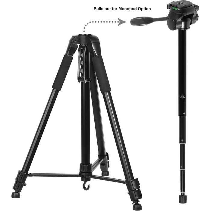 Штатив для камери Ravelli APGL5 Digital - чорний (167 см, 2.2 см, 72 дюйми)