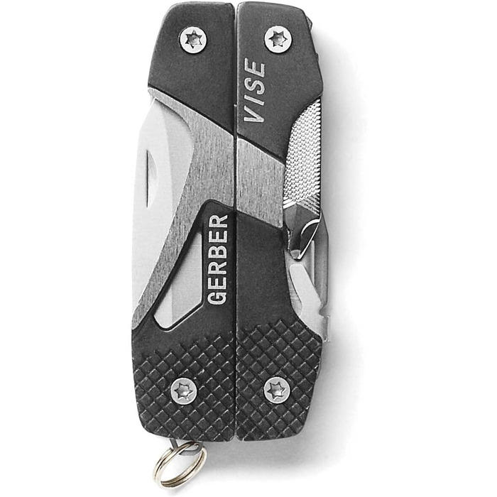 Мультитул Gerber Vise Pocket Tool з плоскогубцями, 10 функцій, алюміній/нержавіюча сталь, чорний, 31-000021