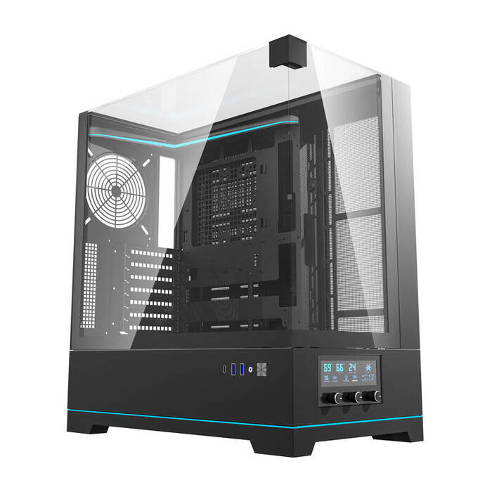 Ігровий корпус DarkFlash DY450 ATX Midi Tower, загартоване скло, ARGB