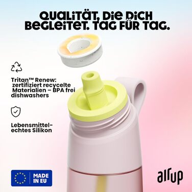 Air Up Twist Pro 600 мл Рожевий (Pink Crush) Стартовий набір з 5 смаками - пляшка для води без цукру, сумісна з Pods, BPA-free, можна мити в посудомийній машині