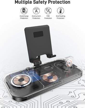 4-в-1 Бездротова зарядка для iPhone 16 Pro Max/15/14, iPad, Apple Watch та AirPods Pro (Чорний)