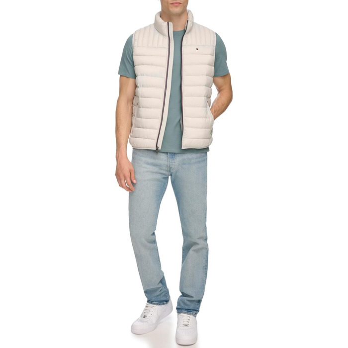 Жилет чоловічий Tommy Hilfiger Ultra Loft Quilted Puffer Vest, темно-синій/Ausflug, однотонний (Kräftig, 3X, Eis)