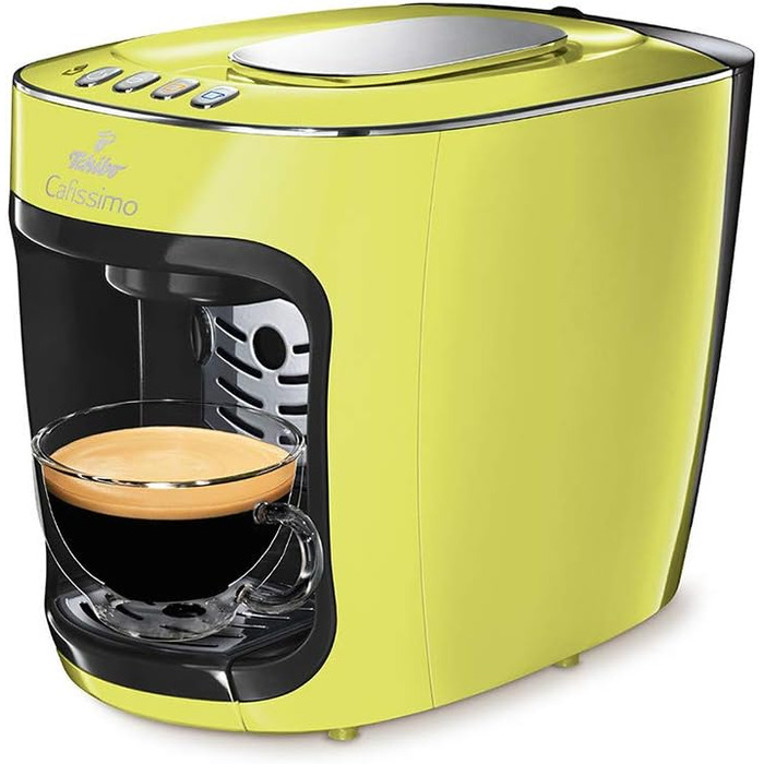 Кавова капсульна машина Tchibo Cafissimo Mini для кави, еспресо, крема та чаю, жовта