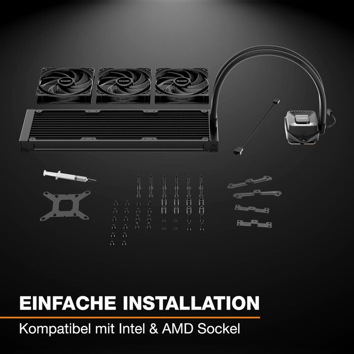 Система водяного охолодження be quiet! Pure Loop 3 360mm з 3 вентиляторами Pure Wings 3 120mm PWM для AMD/Intel систем