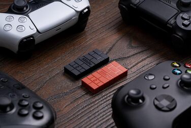 Бездротовий Bluetooth адаптер 8BitDo USB Wireless Adapter 2 для Switch, Windows 10, Android, PS4/5, Xbox (Коричневий)