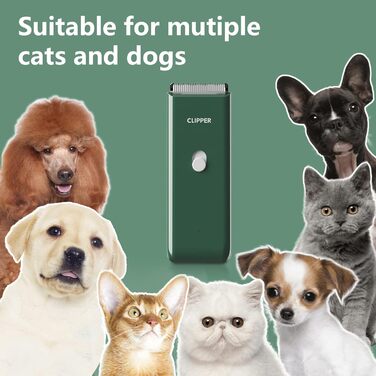 Професійний набір для грумінгу котів та собак Favrison: тиха машинка для стрижки, бездротовий триммер, набір для догляду за шерстю