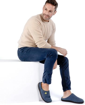 Чоловічі домашні тапочки RockDove Original з пінополіуретаном, двоколірні (синьо-жовті), 46/47 EU