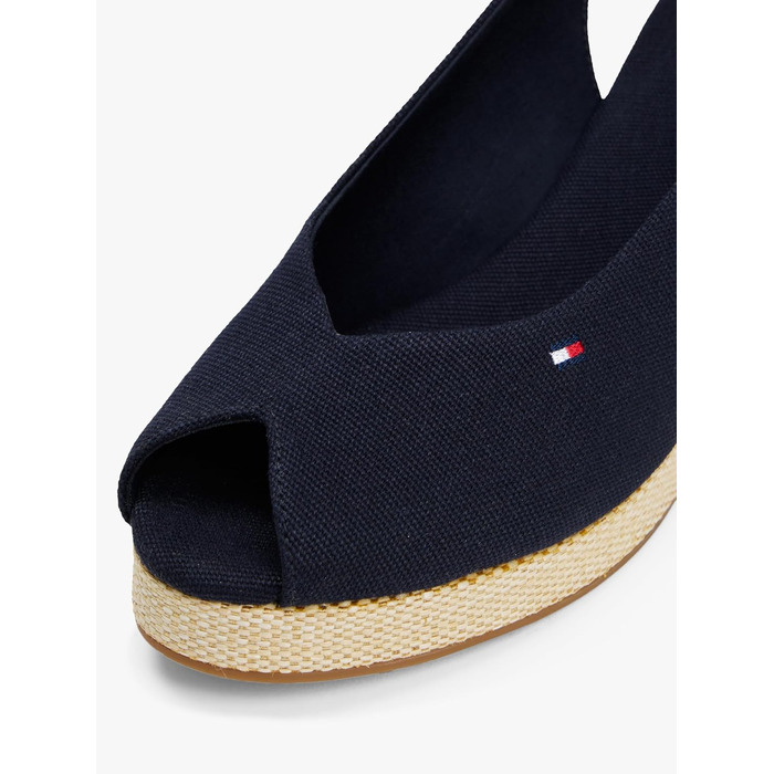 Сандалії жіночі Tommy Hilfiger Flag Mid Wedge Espad SLIN, сині (40 EU)