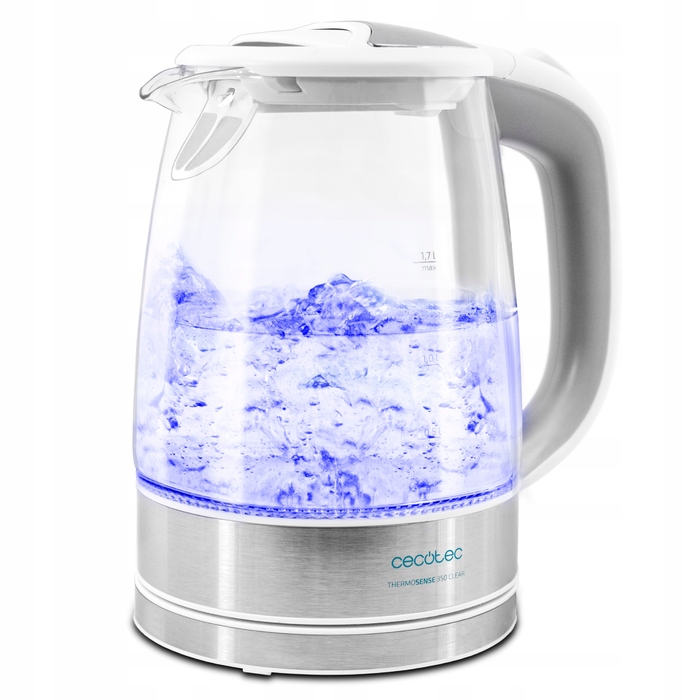 Електричний чайник Cecotec ThermoSense 350 Clear, 2200 Вт, 1,7 л, прозорий