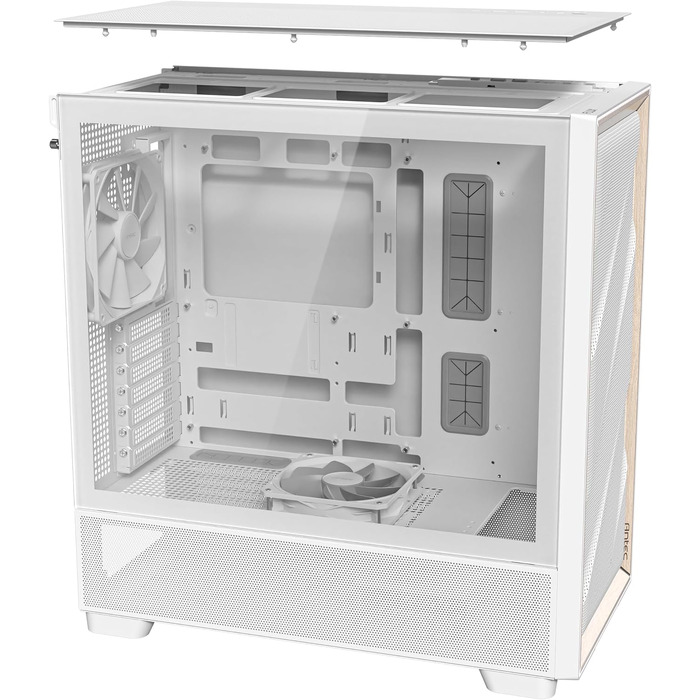 Корпус для ПК Antec Flux Midi Tower, чорний/білий, Gaming Case