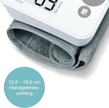 Тонометр Sanitas SBC 22 на зап'ястя (автоматичний вимірювання тиску та пульсу, функція попередження про аритмію)