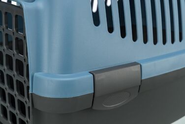 Транспортний бокс Trixie Capri 1, XS: 32x31x48 см, темно-сірий/світло-сірий (темно-сірий/пастельно-блакитний)