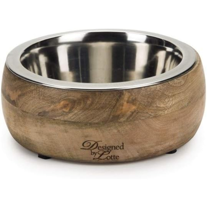 Lotte Holznapf Mandira 650ml Ceramic Dog Bowl - Brown