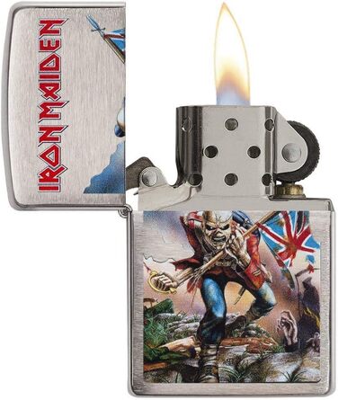 Запальничка Zippo Iron Maiden, хром, срібляста, 5.8x3.8x2 см, колекція Весна 2017
