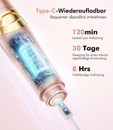 Електричний жіночий епілятор 6-в-1 для бікіні, обличчя та тіла - гладке гоління без подразнень