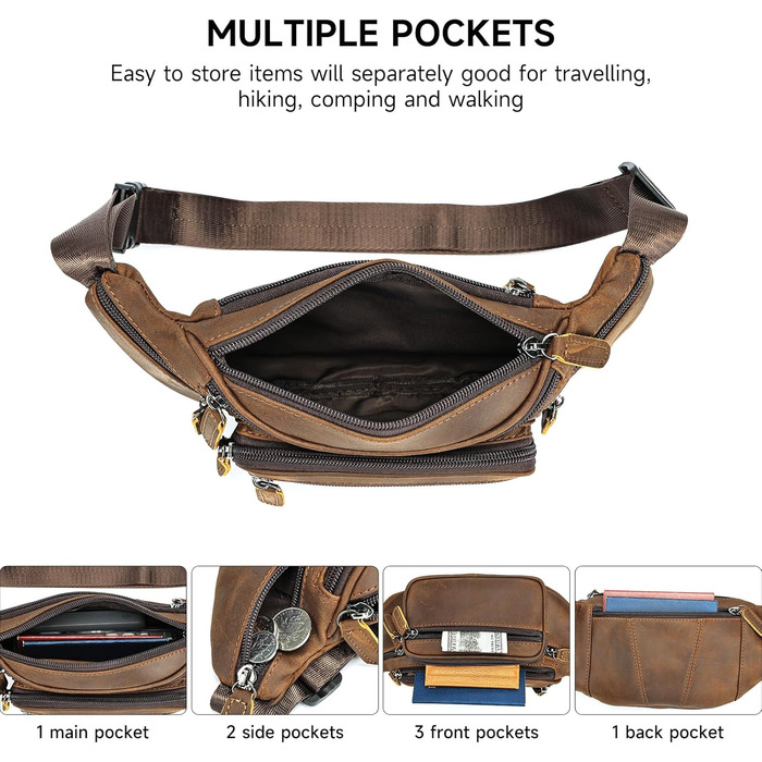 Стильна бананка для жінок, розкішна бананка з натуральної овчини, для вечірок, клубів, бананка на пояс, поясна сумка Crazycoffee