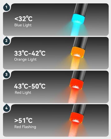 LED кухонний змішувач Warmiehomy з поворотним виливом 360°, 2 виходи, високий вигин, спіральна пружина, чорний