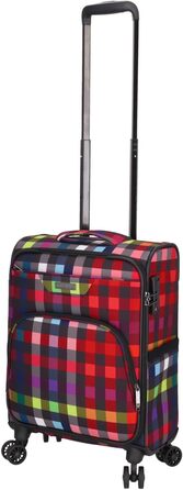 Чемодан-валіза Kenorada SoftLITE 4w, 55 см, ручна поклажа, багатобарвний, з TSA замком